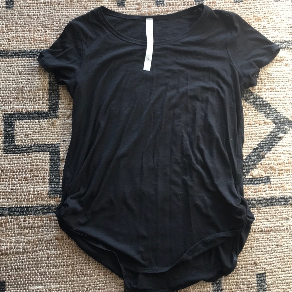 Lululemon Short Sleeve Twist Side Burnout Top T